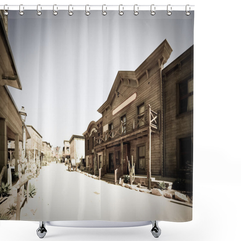 Personality  Far West Town Shower Curtains