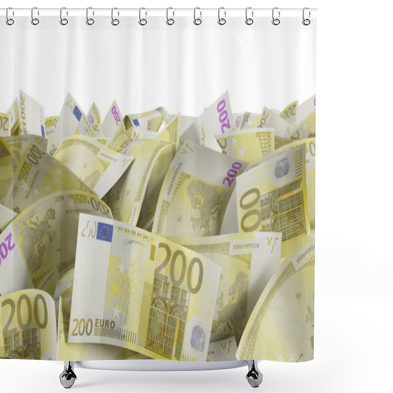 Personality  200 Euro Bills Shower Curtains