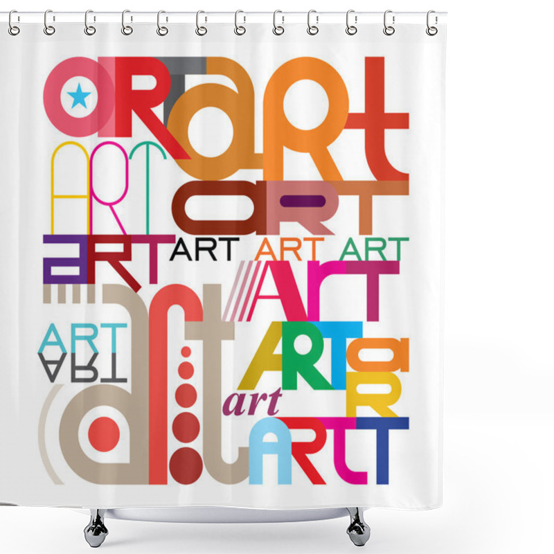 Personality  Art - Text Design Shower Curtains