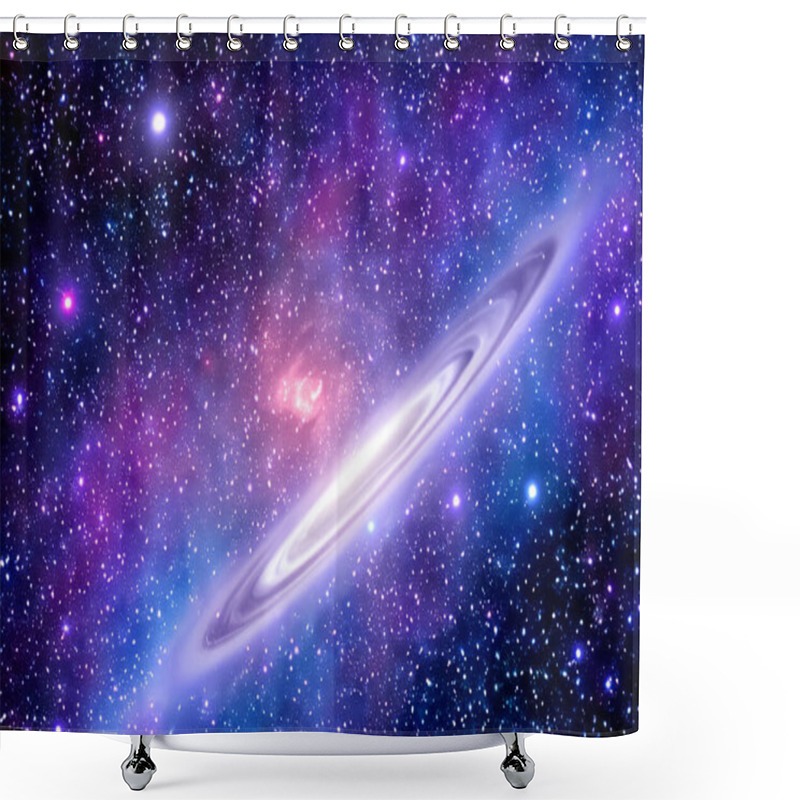 Personality  Cosmic Background With Galaxy And Stars Universe Deep Shower Curtains