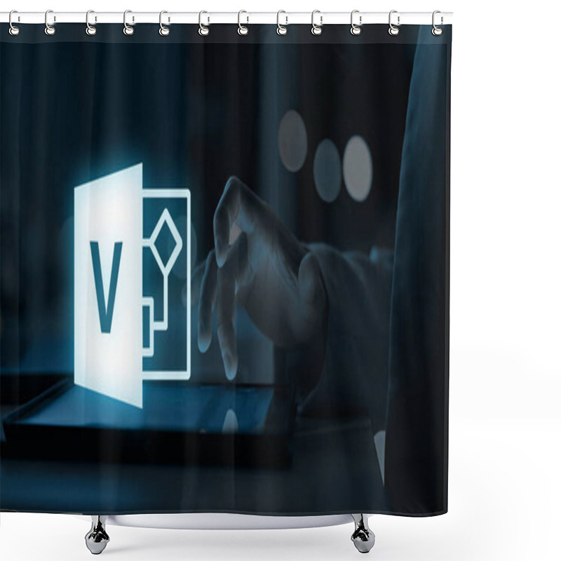 Personality  Microsoft Visio Empowers Users To Create Professional Diagrams And Flowcharts, Enhancing Clarity And Collaboration Within The Microsoft Office Suite Shower Curtains