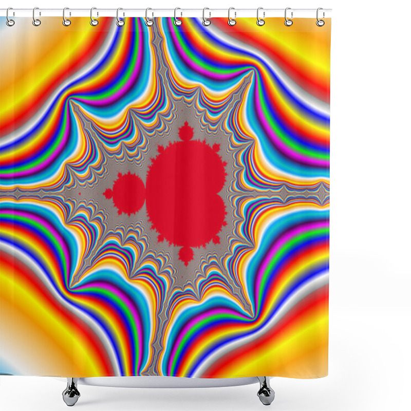 Personality  Fractal Shower Curtains