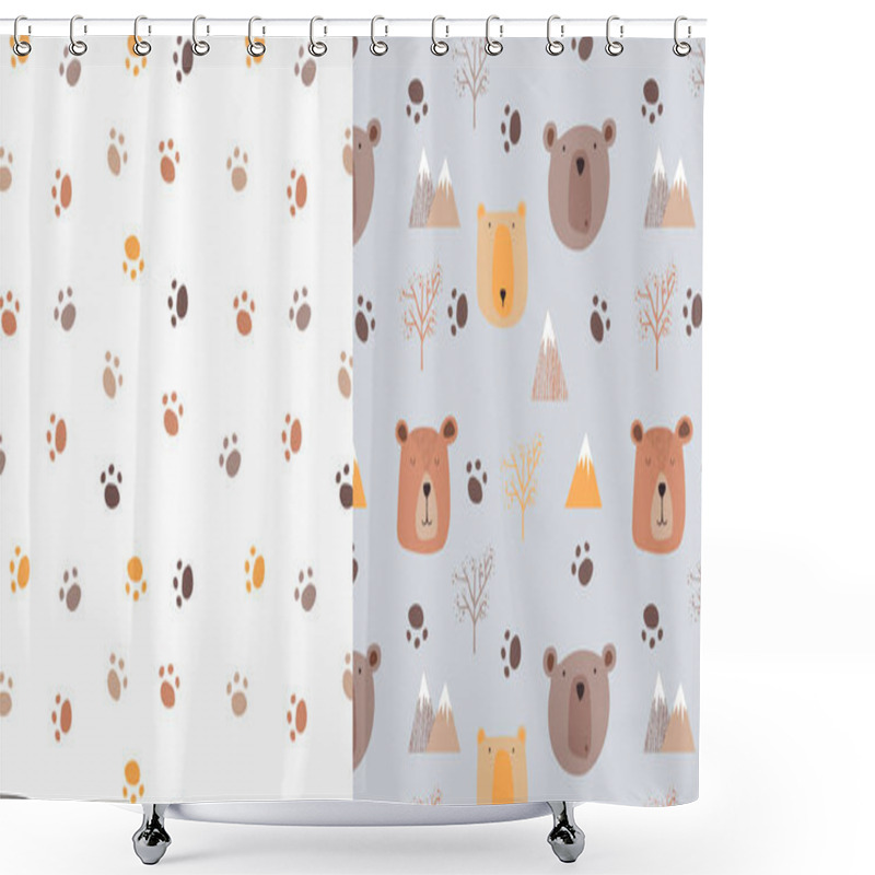 Personality  Set Of Patterns With Animals Shower Curtains