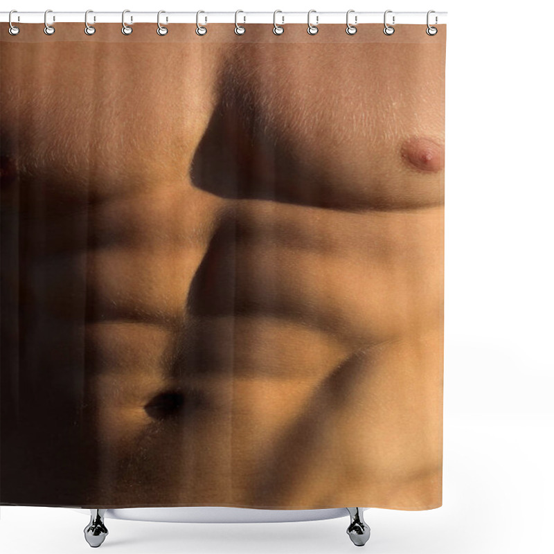 Personality  Muscular Body, Naked Torso. Guy With Beautiful Torso. Muscular Man, Male Naked, Healthy Muscular Guy, Torso Man. Sexy Man, Athletic Caucasian, Sexual Bell Shower Curtains