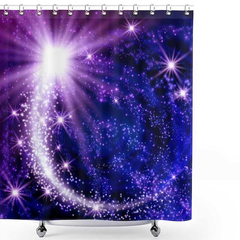 Personality  Comet Shower Curtains