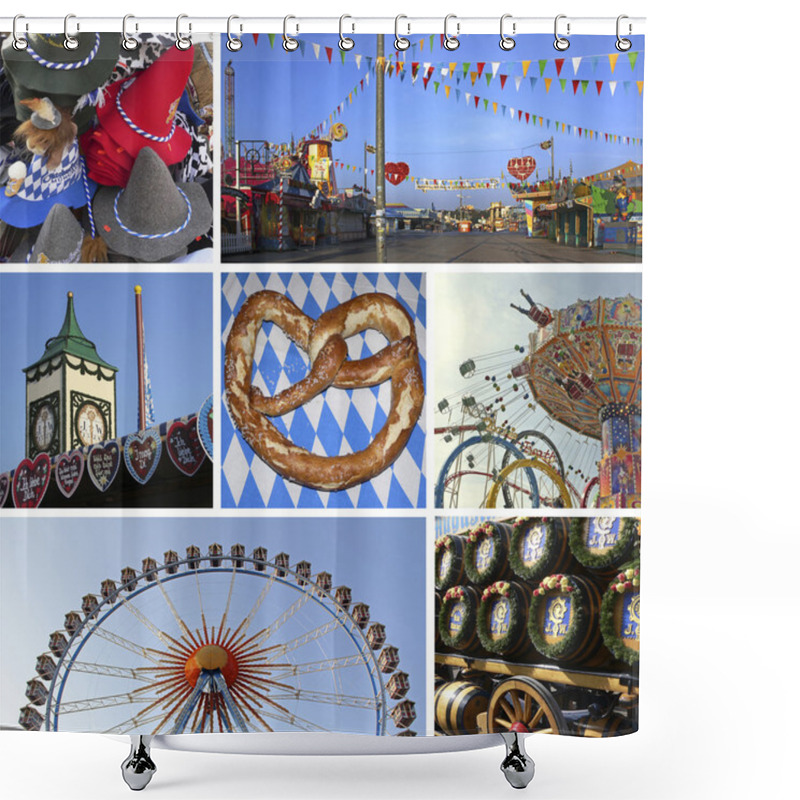 Personality  Collage - Bavarian Oktoberfest Munich Shower Curtains