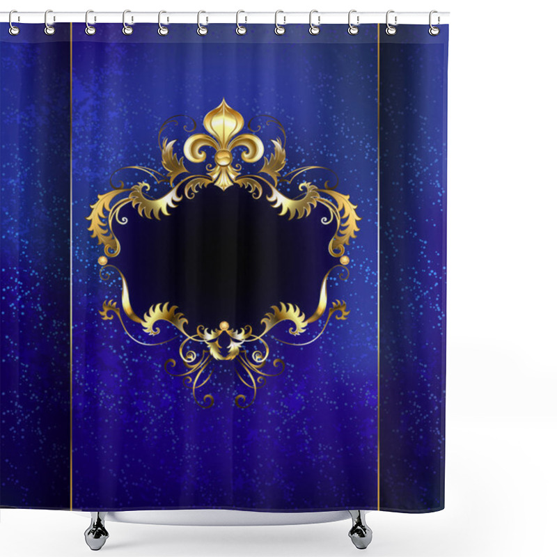 Personality  Blue Luxury Banner Shower Curtains