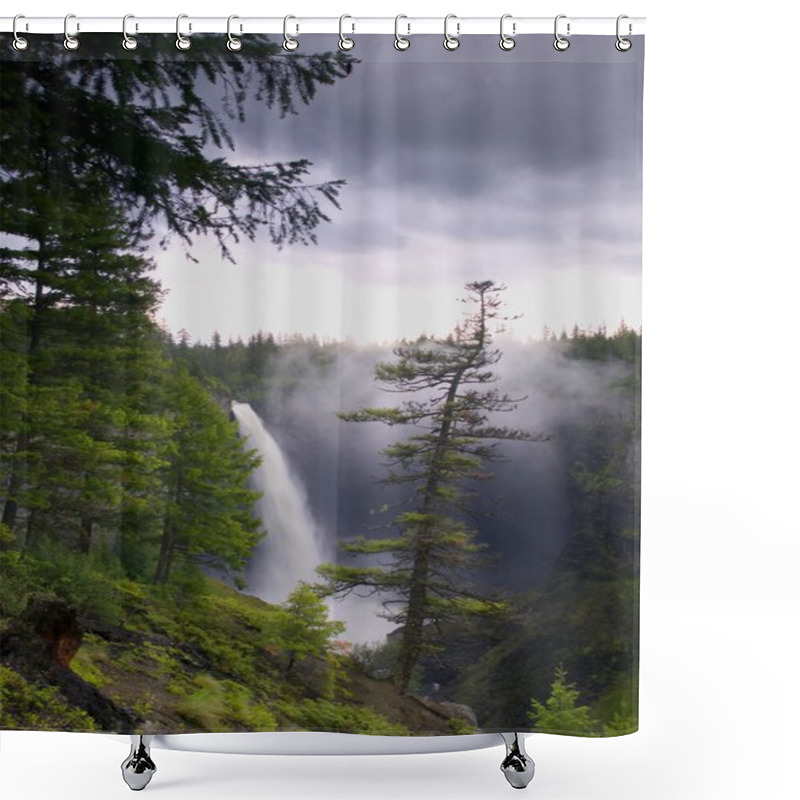 Personality  Waterfall, Helmcken Falls, Wells Gray Provincial Park, British Columbia, Canada Shower Curtains