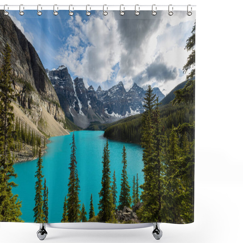 Personality  Lake Moraine In Banff National Park Of Canada Alberta Shower Curtains