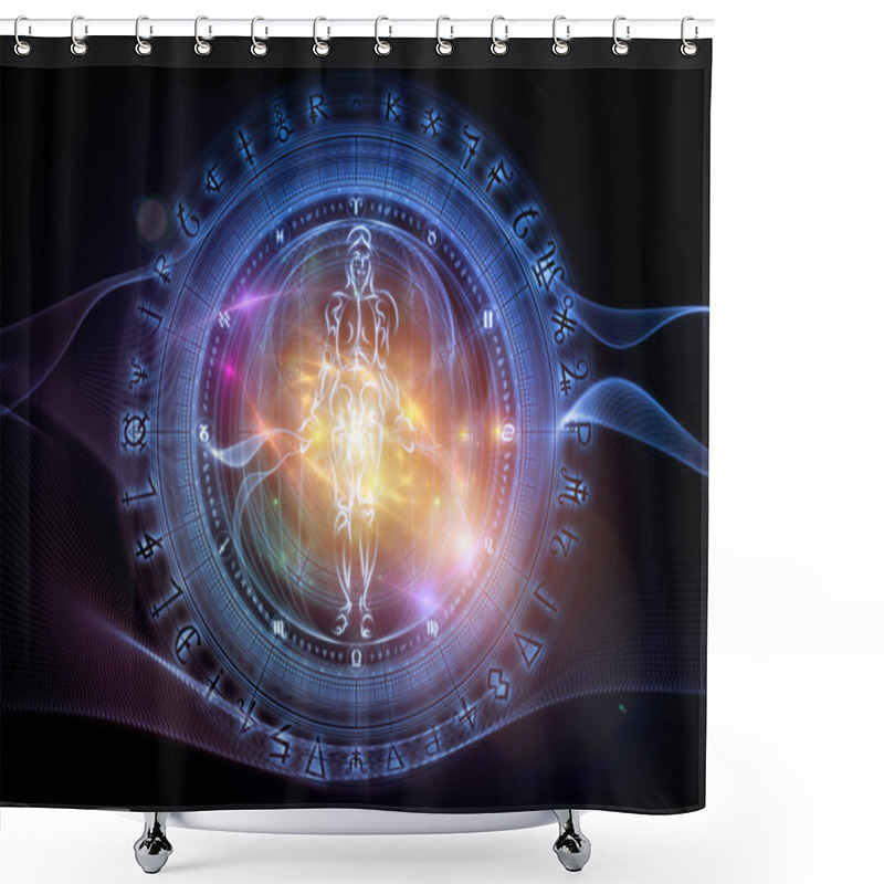 Personality  Conceptual Sacred Geometry Shower Curtains