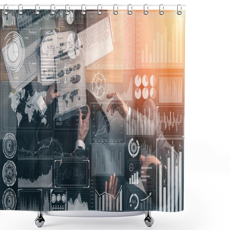 Personality  Big Data Technology For Business Finance Concept. Shower Curtains