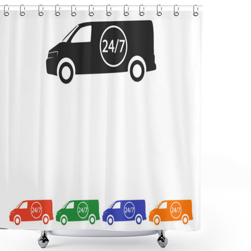 Personality  CARGO ICON. Delivery Service Shower Curtains