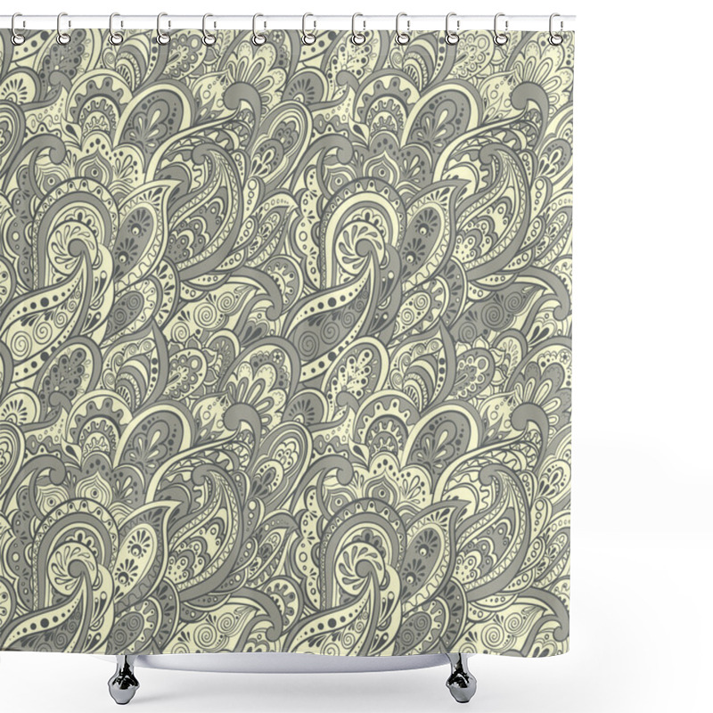 Personality  Paisley Seamless Pattern Shower Curtains