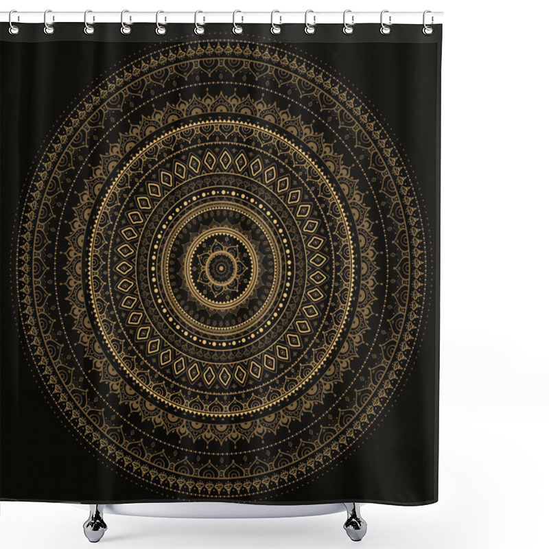 Personality  Mandala. Indian Decorative Pattern. Shower Curtains