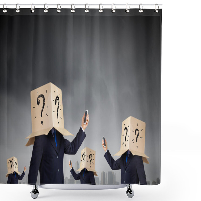 Personality  Trouble In Business Shower Curtains