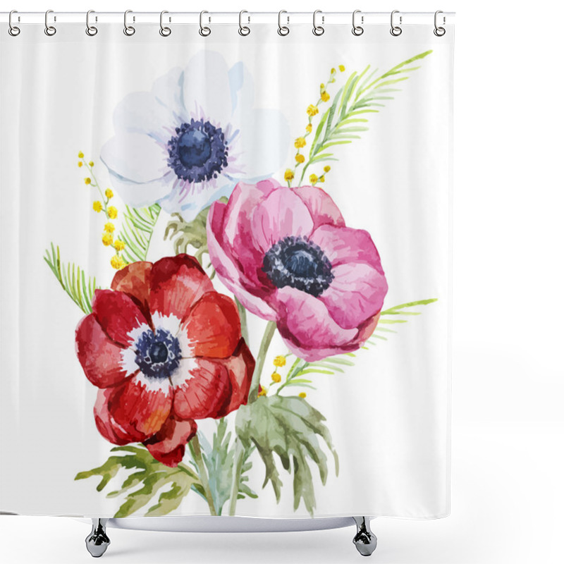 Personality  Anemones Shower Curtains