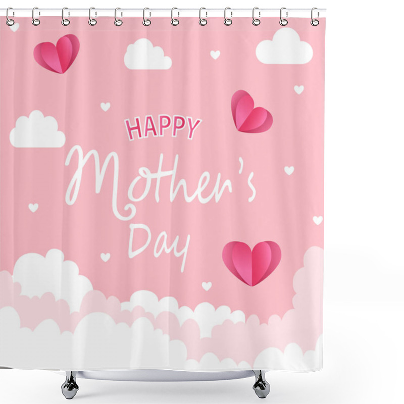 Personality  Happy Mother's Day Greeting Card Shower Curtains