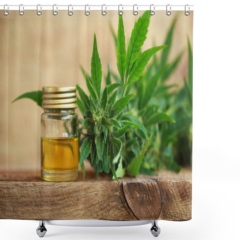 Personality  Cannabis Oil And Hemp Shower Curtains