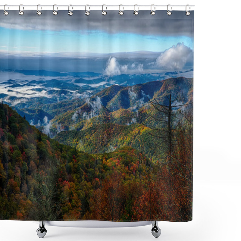 Personality  Early Morning On Blue Ridge Parkway Shower Curtains