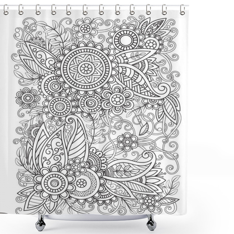 Personality  Oriental Floral Design Shower Curtains