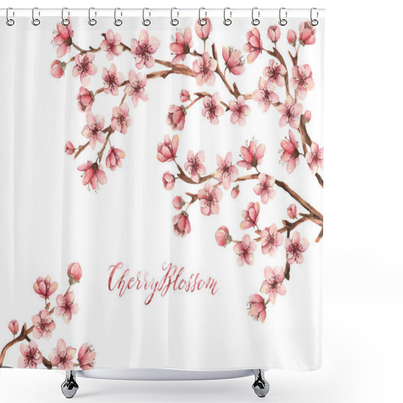 Personality  Cherry Blossom, Spring Flowers Shower Curtains