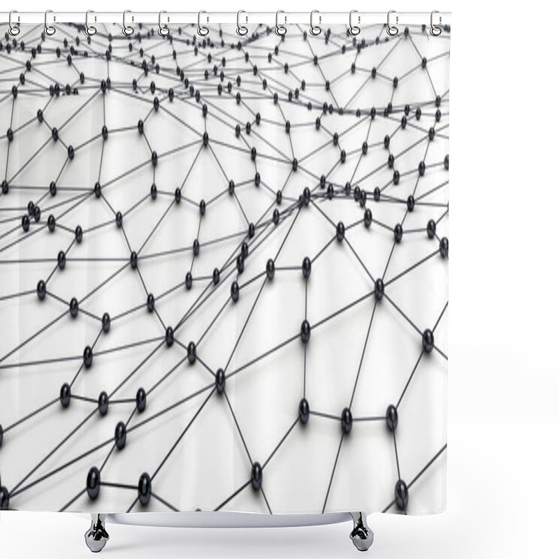 Personality  Networking And Internet Concept Shower Curtains