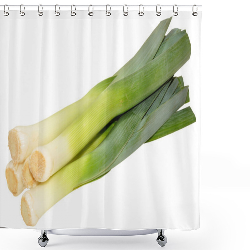 Personality  Fresh Trimmed Baby Leeks Shower Curtains