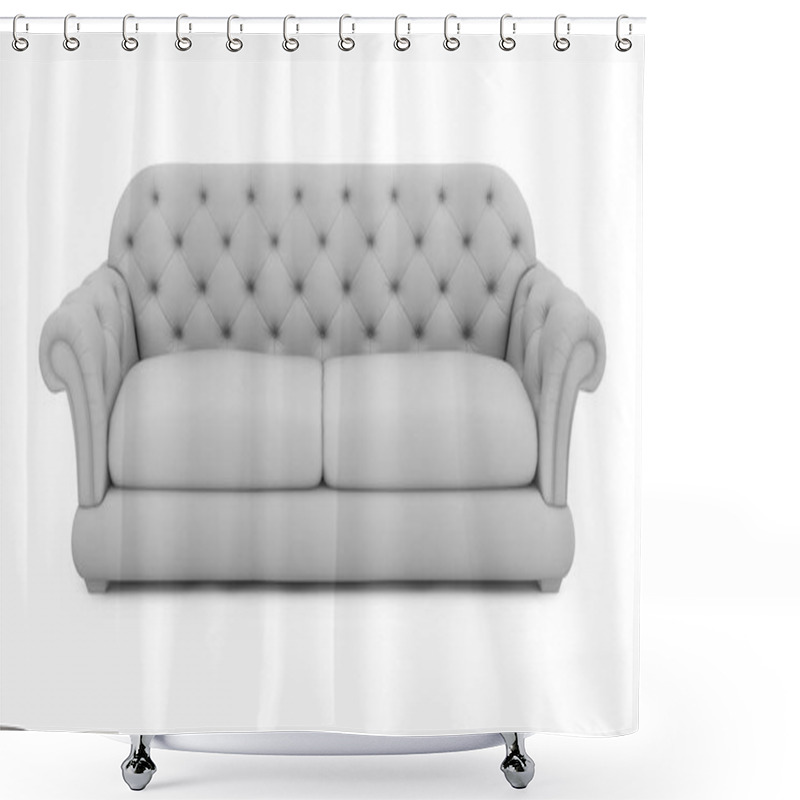 Personality  3D Model Of A Sofa. Shower Curtains