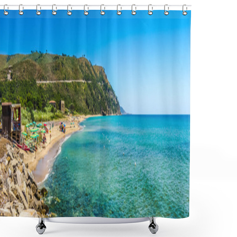 Personality  Beautiful Coastal Landscape At The Cilentan Coast, Campania, Italy Shower Curtains