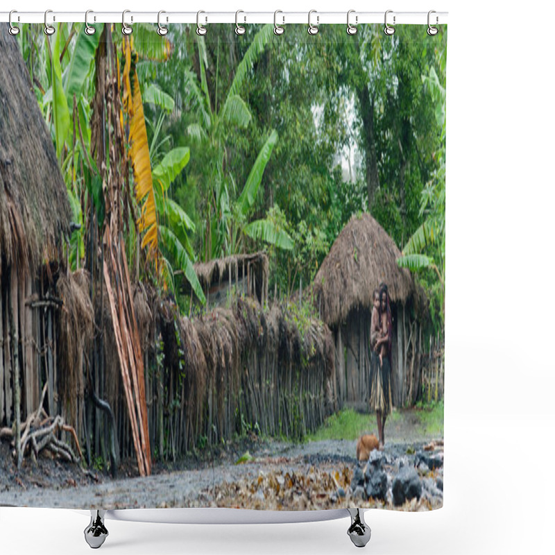 Personality  Papuan Woman With The Child Shower Curtains