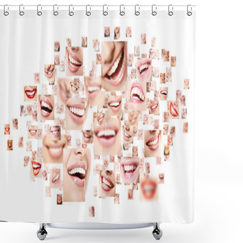 Personality  Perfect Smiles. Shower Curtains