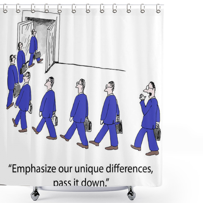 Personality  Unique Differences Shower Curtains