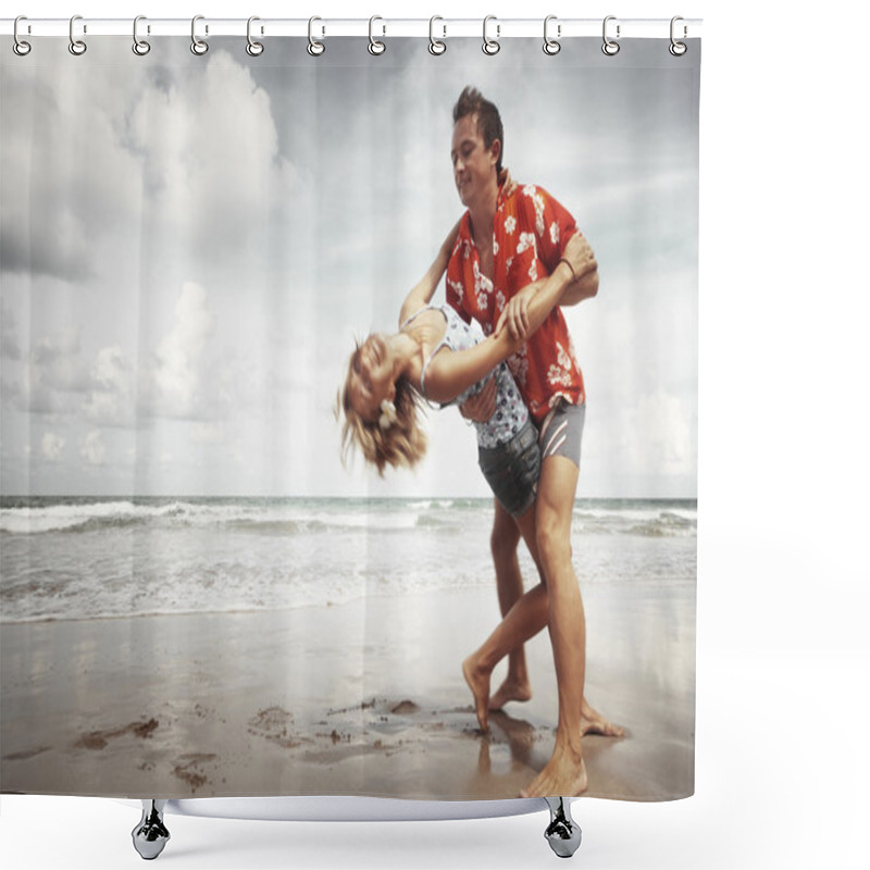 Personality  Couple Shower Curtains