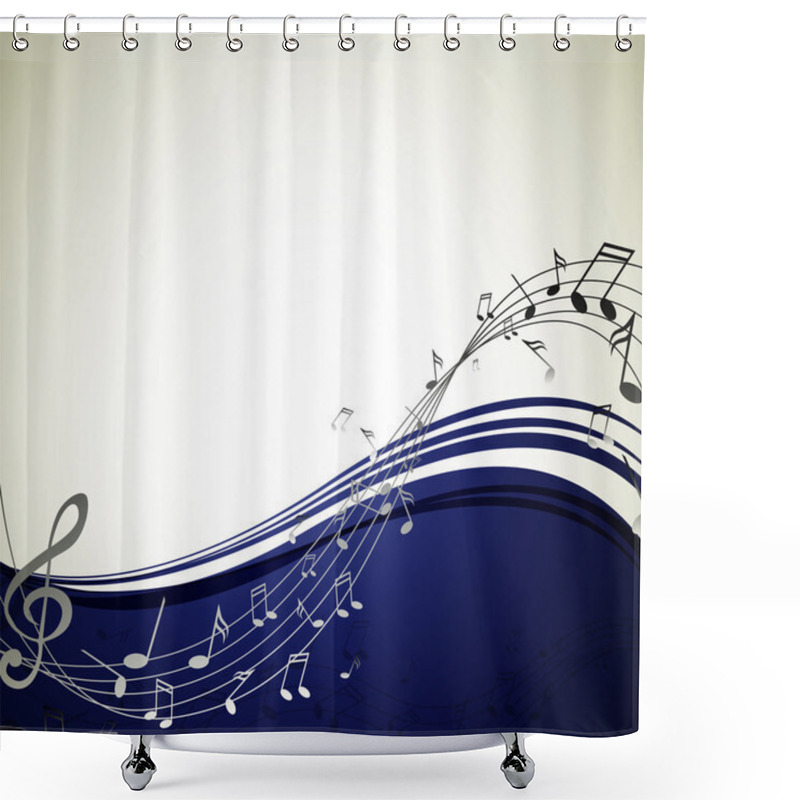 Personality  Music Notes Shower Curtains