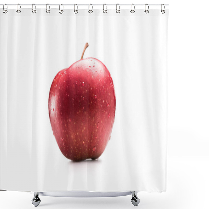 Personality  Ripe Apple With Water Drops Shower Curtains