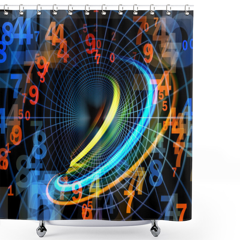 Personality  Digital Universe Shower Curtains