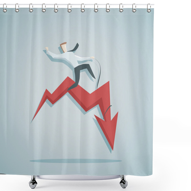 Personality  Businessman Shower Curtains