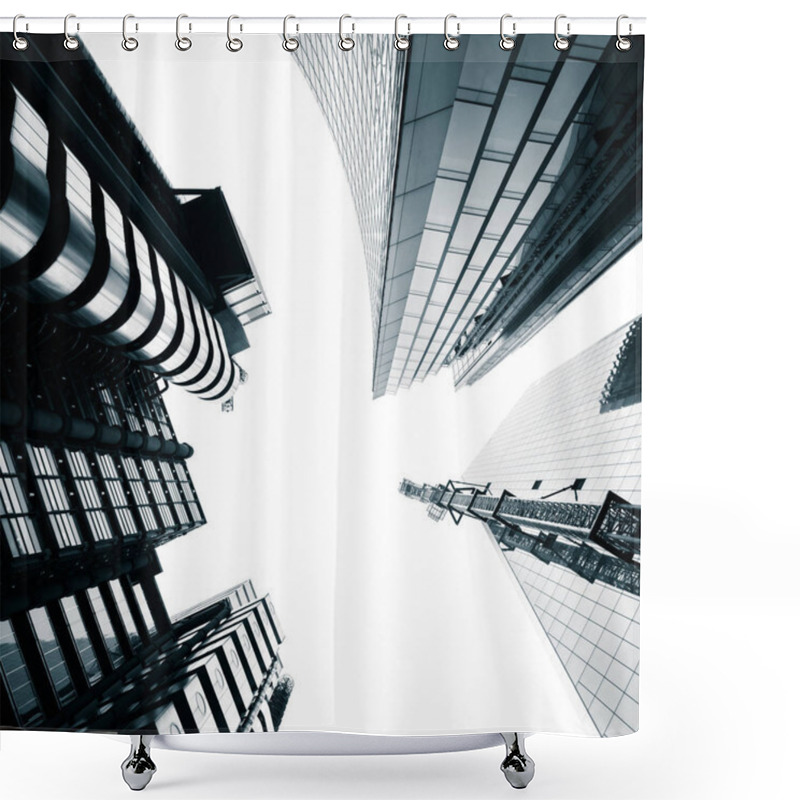 Personality  A Beautiful, Abstract, Monochrome Details Of A London Street Architecture. Exterior Details. Shower Curtains