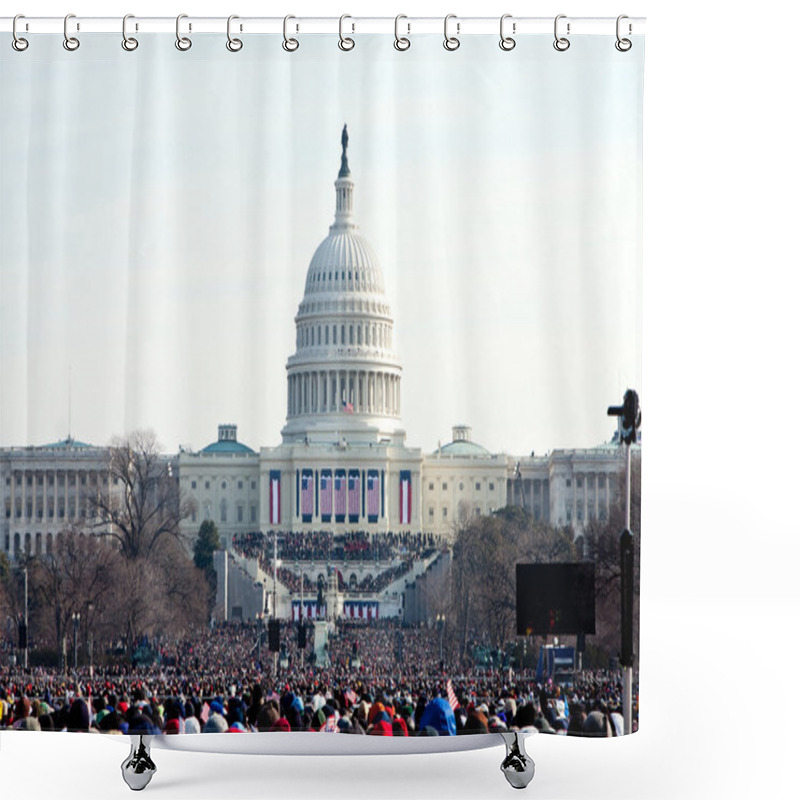 Personality  At The Inauguration Shower Curtains