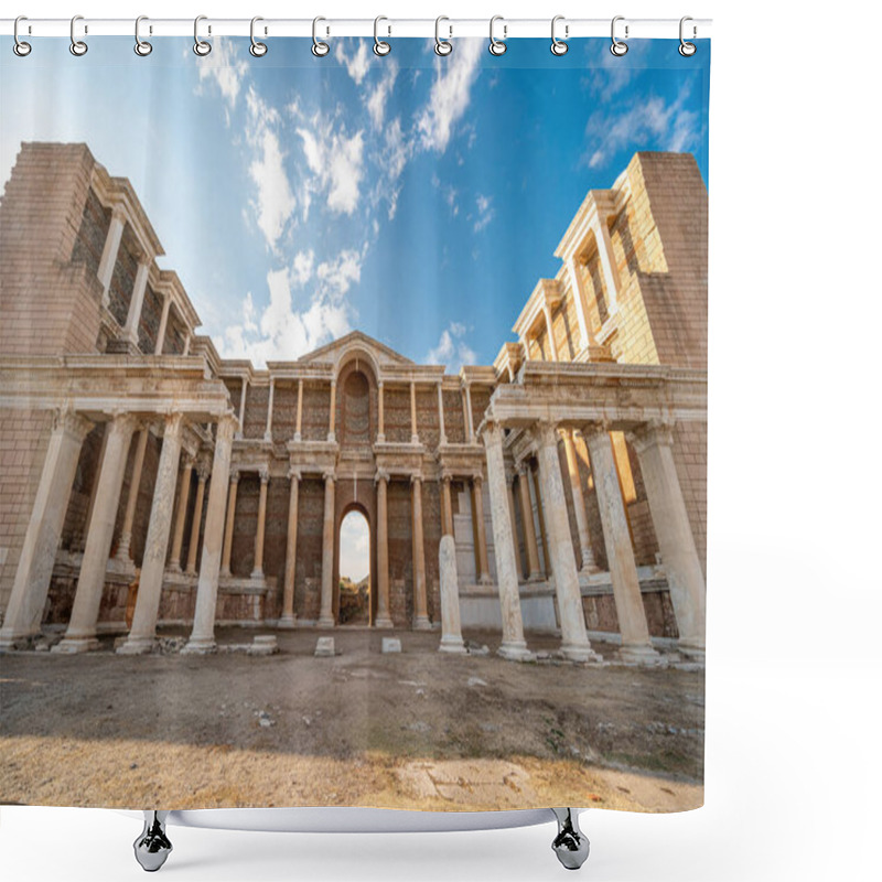 Personality  Temple Of Artemis And Ancient City Of Sardis Or Sardes In Salihli, Manisa On A Sunny Day Shower Curtains