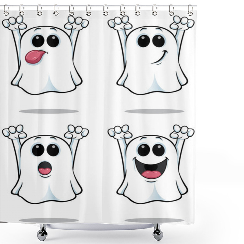 Personality  Cartoon Ghosts - Set 1 Shower Curtains