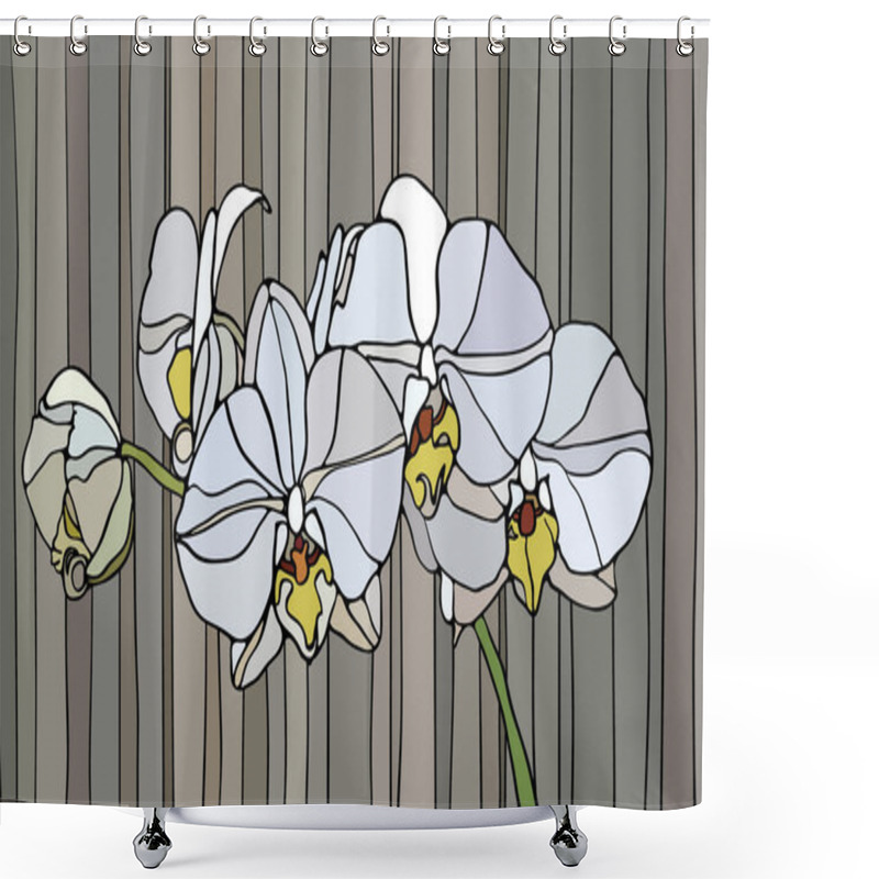 Personality  Stained Glass Shower Curtains