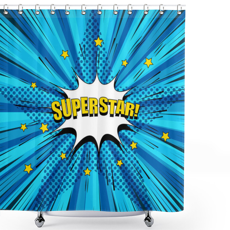 Personality  Comic Superstar Bright Concept Shower Curtains