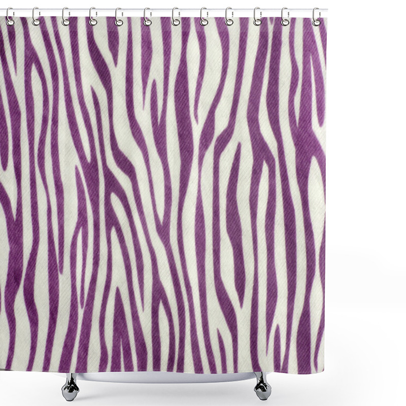 Personality  Pink And White Zebra Pattern. Shower Curtains