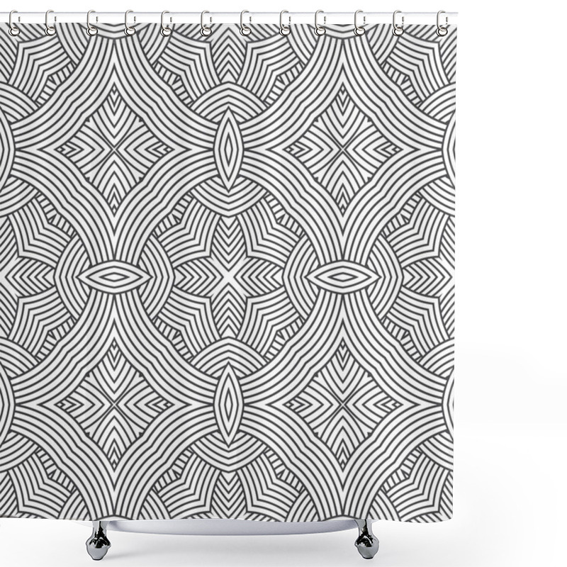 Personality  Ethnic Seamless Pattern Ornament Print Design Shower Curtains