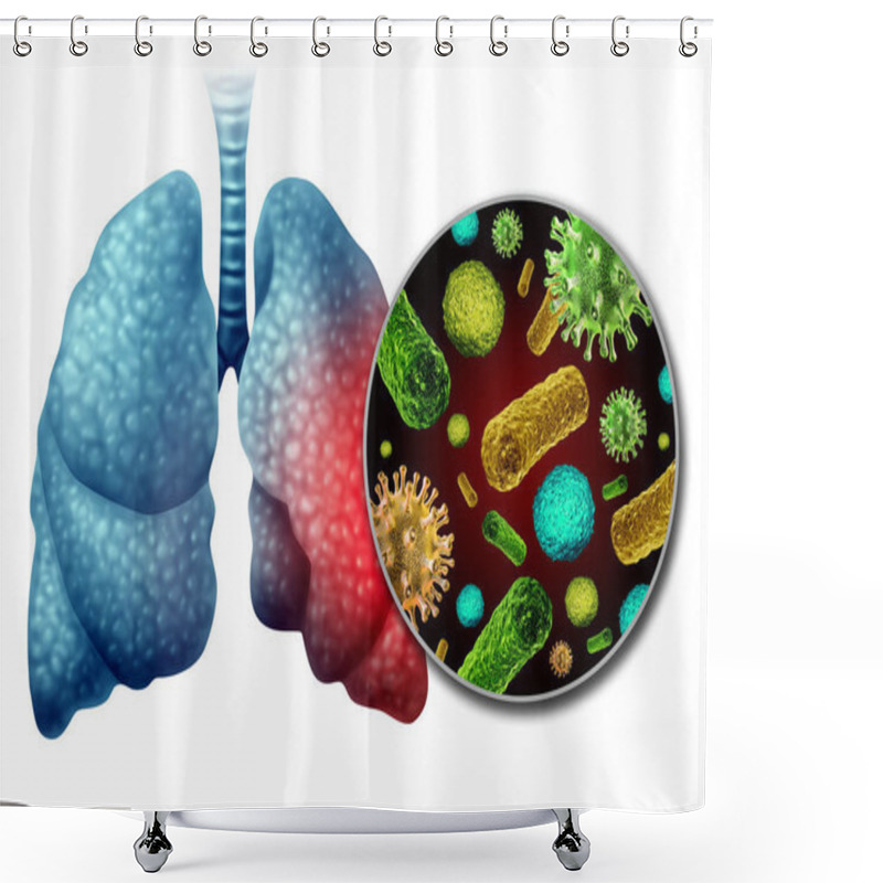 Personality  Pneumonia Infection Anatomy Shower Curtains