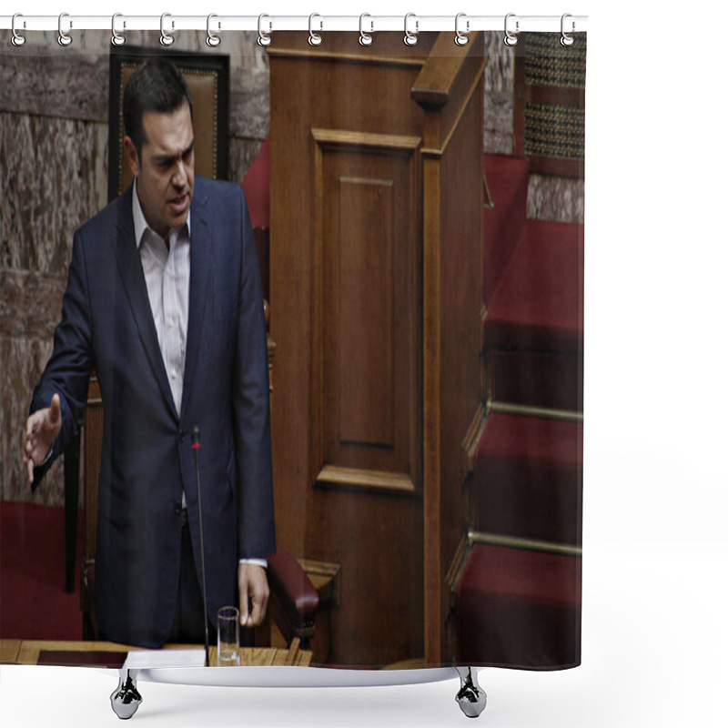 Personality  GREECE - POLITICS - HUMAN - RIGHTS Shower Curtains