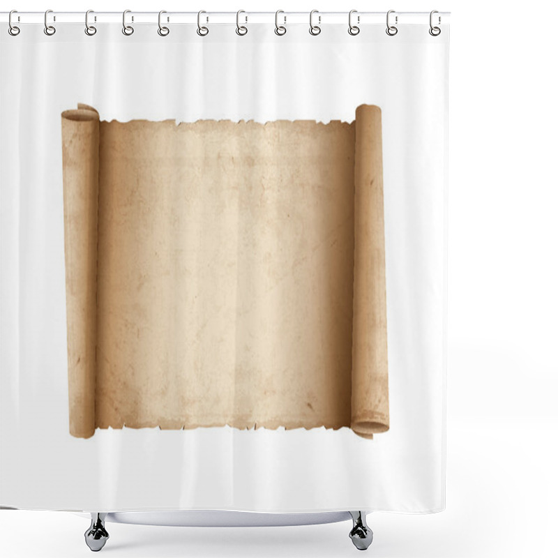 Personality  Horizontal Old Scroll Paper Shower Curtains