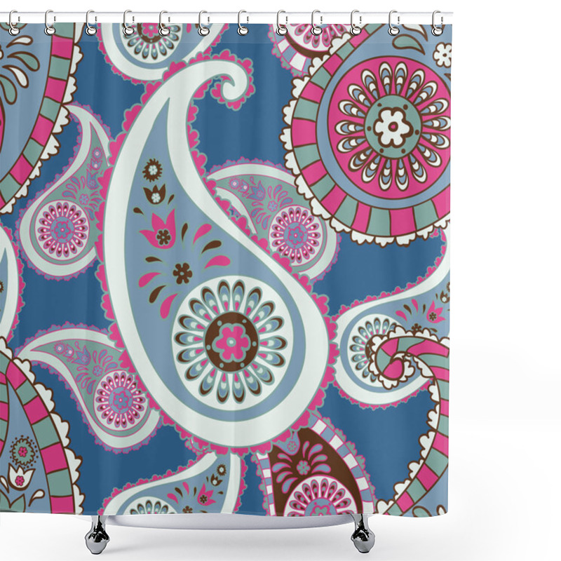 Personality  Seamless Pattern. Paisley Shower Curtains