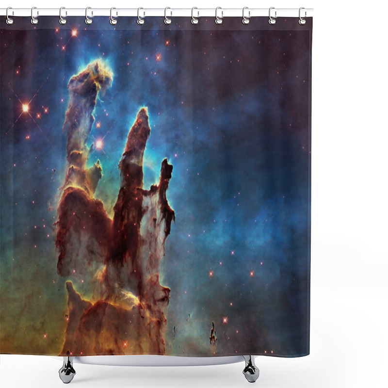 Personality  New View Of The Pillars Of Creation Shower Curtains